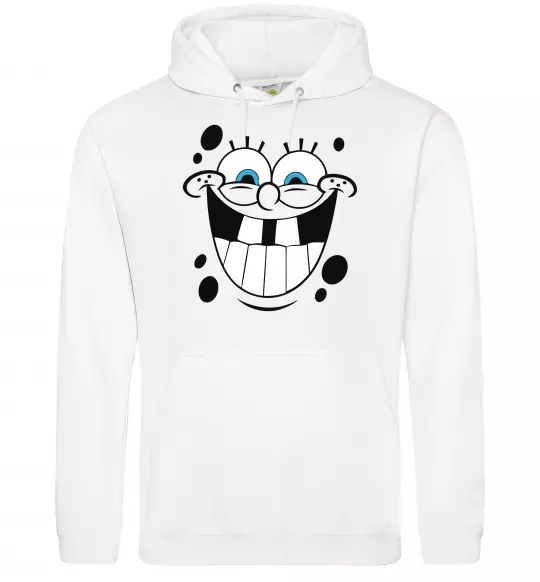 Жіноча толстовка (худі) Sponge Bob щасливий Білий фото