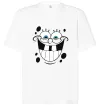 Футболка Оверсайз Sponge Bob щасливий Белый фото