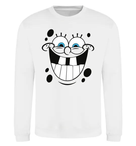 Світшот Sponge Bob щасливий Білий фото