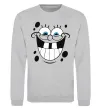 Світшот Sponge Bob щасливий Сірий меланж фото