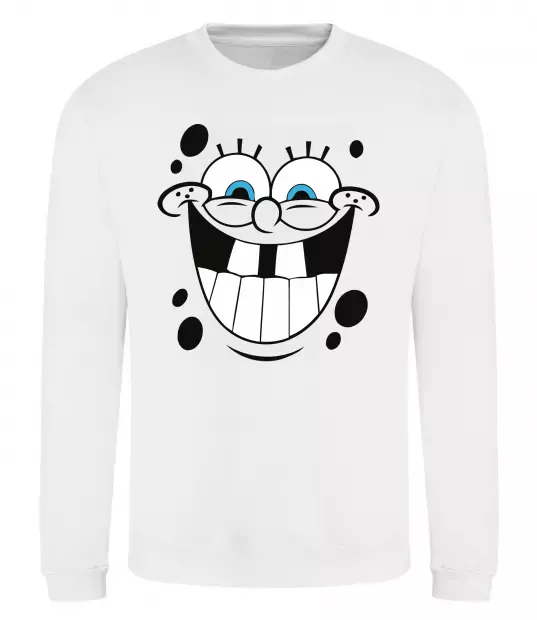Свитшот Sponge Bob щасливий Белый фото