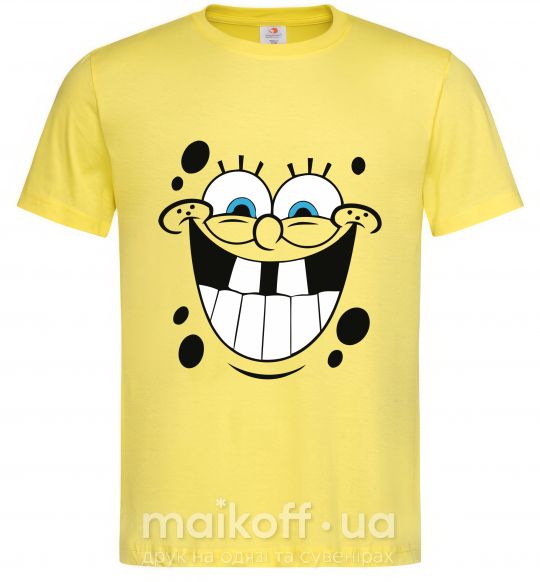 Чоловіча футболка Sponge Bob счастливое лицо Лимонний фото