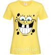 Жіноча футболка Sponge Bob счастливое лицо Лимонний фото