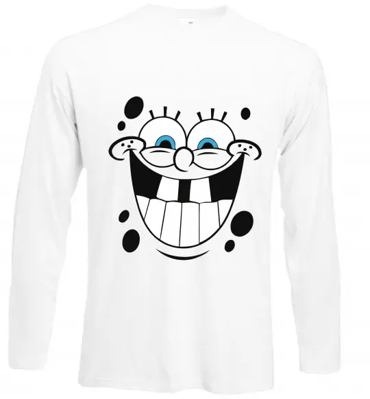 Лонгслів Sponge Bob щасливий Білий фото