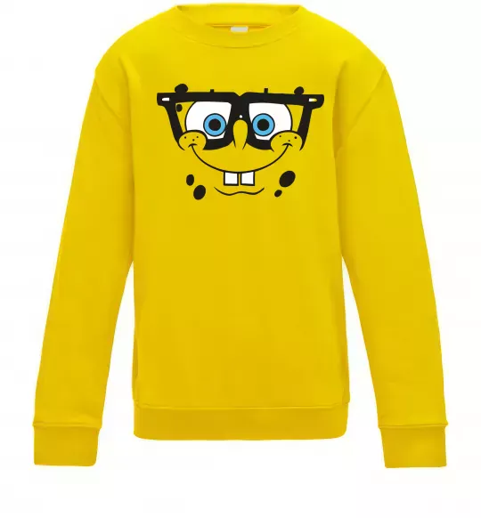 Детский Свитшот Sponge Bob розумне обличчя Солнечно желтый фото