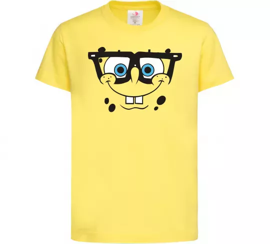 Дитяча футболка Sponge Bob розумне обличчя Лимонний фото