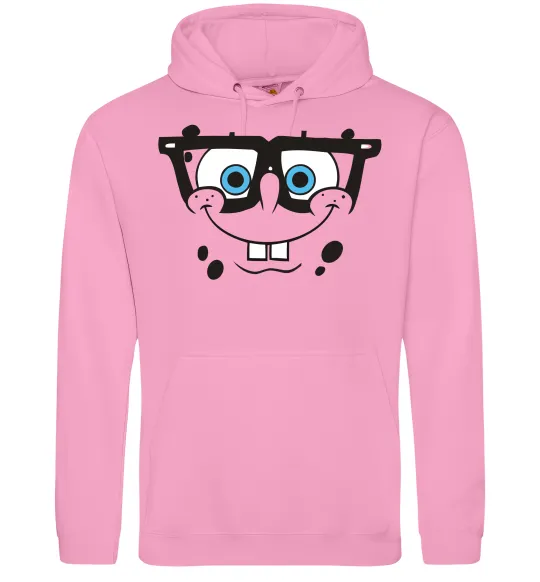 Жіноча толстовка (худі) Sponge Bob розумне обличчя Рожевий фото
