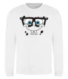 Свитшот Sponge Bob розумне обличчя Белый фото