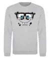 Свитшот Sponge Bob розумне обличчя Серый меланж фото