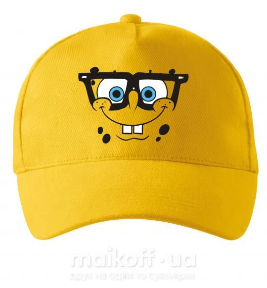 Кепка Sponge Bob лицо умника Сонячно жовтий фото