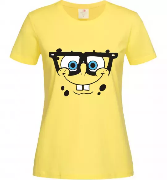 Женская футболка Sponge Bob розумне обличчя Лимонный фото