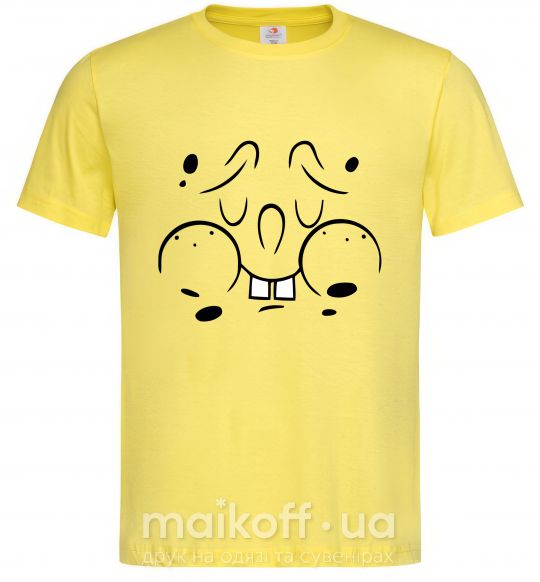 Мужская футболка Sponge Bob озадаченное лицо Лимонный фото