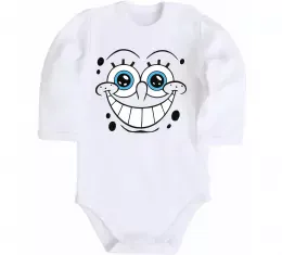 Детский боди Sponge Bob посмішка Белый фото