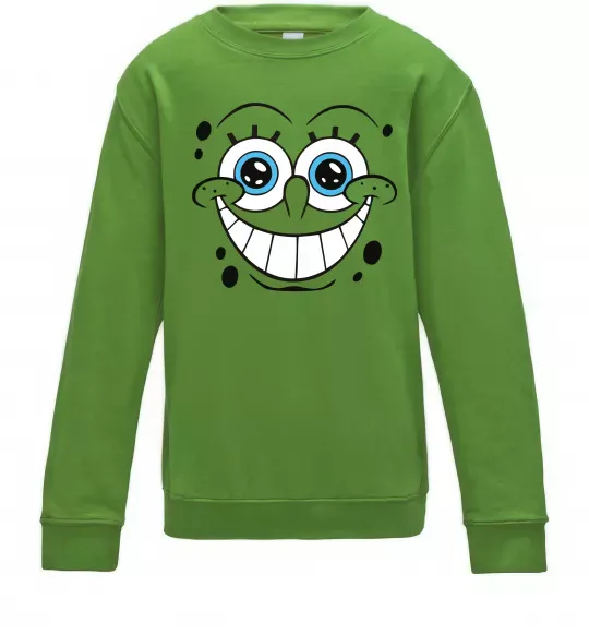 Дитячий світшот Sponge Bob посмішка Лаймовий фото