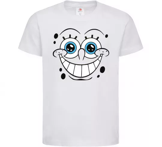 Дитяча футболка Sponge Bob посмішка Білий фото