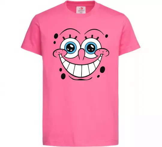 Дитяча футболка Sponge Bob посмішка Яскраво-рожевий фото