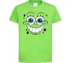 Дитяча футболка Sponge Bob посмішка Лаймовий фото