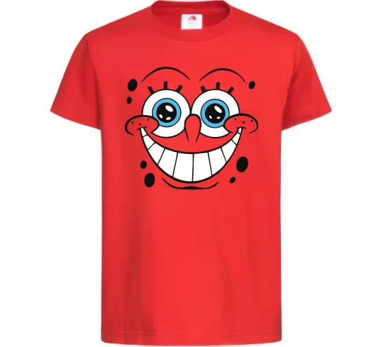 Дитяча футболка Sponge Bob посмішка Червоний фото
