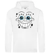 Жіноча толстовка (худі) Sponge Bob посмішка Білий Жіноча толстовка (худі) Sponge Bob посмішка Білий фото
