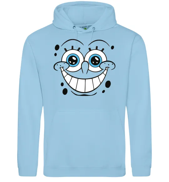 Жіноча толстовка (худі) Sponge Bob посмішка Блакитний фото