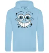 Жіноча толстовка (худі) Sponge Bob посмішка Блакитний фото
