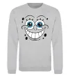 Свитшот Sponge Bob посмішка Серый меланж фото