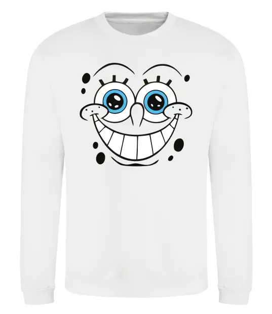 Свитшот Sponge Bob посмішка Белый фото