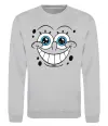 Свитшот Sponge Bob посмішка Серый меланж фото