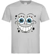 Чоловіча футболка Sponge Bob посмішка Сірий фото