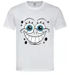 Чоловіча футболка Sponge Bob посмішка Білий фото