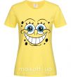 Женская футболка Sponge Bob ухмыляющееся лицо Лимонный фото