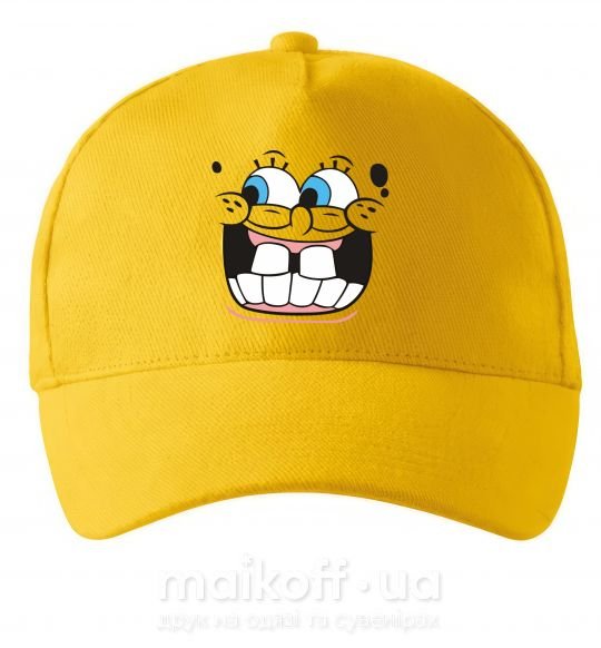 Кепка Sponge Bob кривляющееся лицо Солнечно желтый фото
