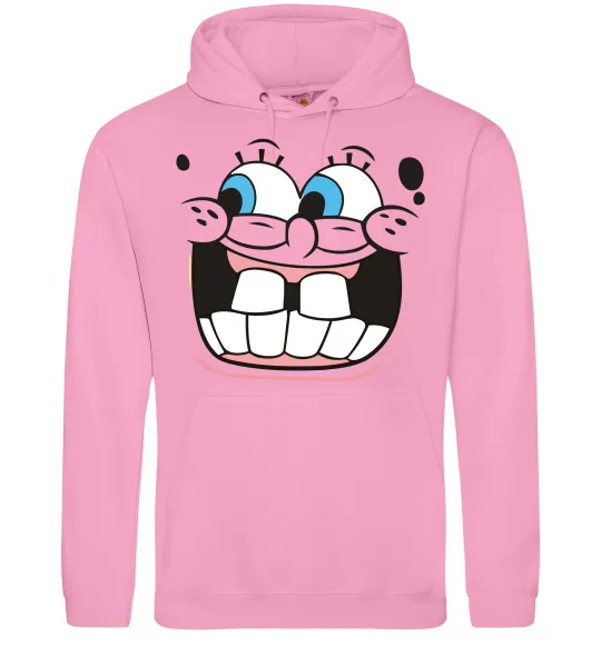 Чоловіча толстовка (худі) Sponge Bob широка посмішка Рожевий фото