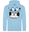 Женская толстовка (худи) Sponge Bob широка посмішка Голубой фото