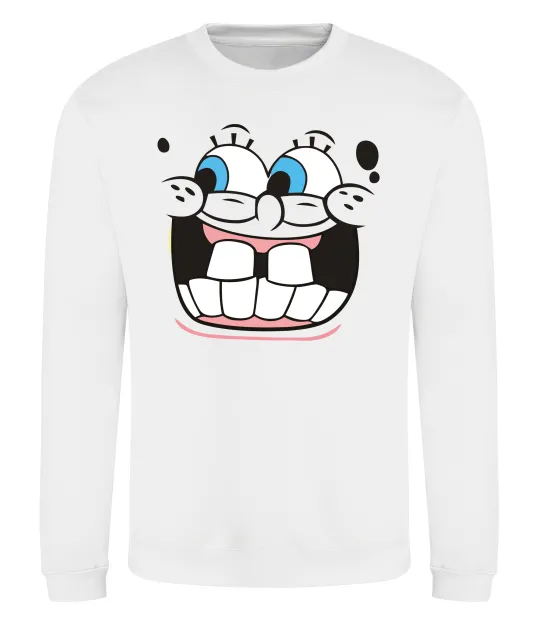 Свитшот Sponge Bob широка посмішка Белый фото