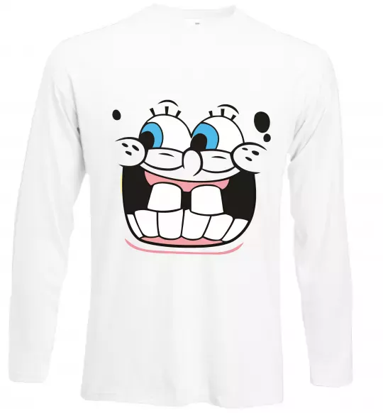 Лонгслив Sponge Bob широка посмішка Белый фото