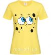 Женская футболка Sponge Bob думающее лицо Лимонный фото