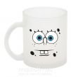 Чашка скляна Sponge Bob озабоченное лицо Фроузен фото