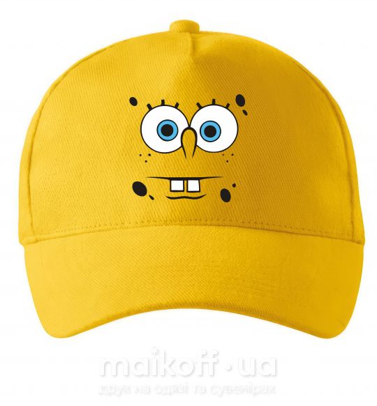 Кепка Sponge Bob озабоченное лицо Солнечно желтый фото