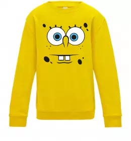 Детский Свитшот Sponge Bob стурбоване обличчя Солнечно желтый фото