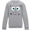 Детский Свитшот Sponge Bob стурбоване обличчя Серый меланж фото
