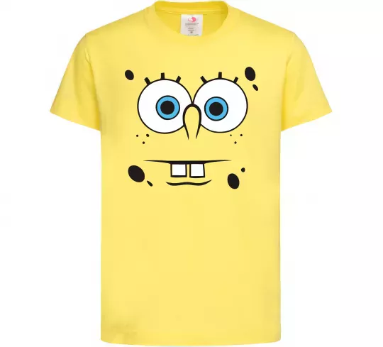 Дитяча футболка Sponge Bob стурбоване обличчя Лимонний фото