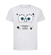 Детская футболка Sponge Bob стурбоване обличчя Белый фото