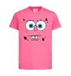 Детская футболка Sponge Bob стурбоване обличчя Ярко-розовый фото