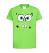 Детская футболка Sponge Bob стурбоване обличчя Лаймовый фото