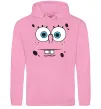 Жіноча толстовка (худі) Sponge Bob стурбоване обличчя Рожевий фото