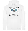 Женская толстовка (худи) Sponge Bob стурбоване обличчя Белый Женская толстовка (худи) Sponge Bob стурбоване обличчя Белый фото