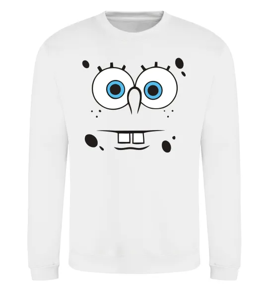 Свитшот Sponge Bob стурбоване обличчя Белый фото