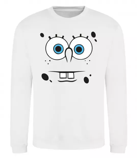 Свитшот Sponge Bob стурбоване обличчя Белый фото