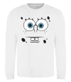 Свитшот Sponge Bob стурбоване обличчя Белый фото
